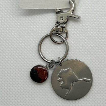 Alaska State key chain CLO sand