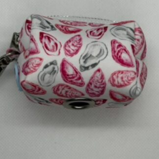 Oyster Waste Bag Holder pink/Silver