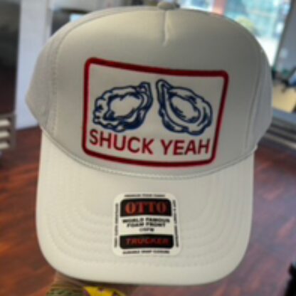 Shuck Yeah White Trucker Hat